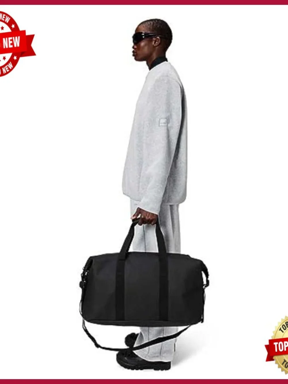Waterproof Travel Duffel Bag with Adjustable Strap, 36L Capacity